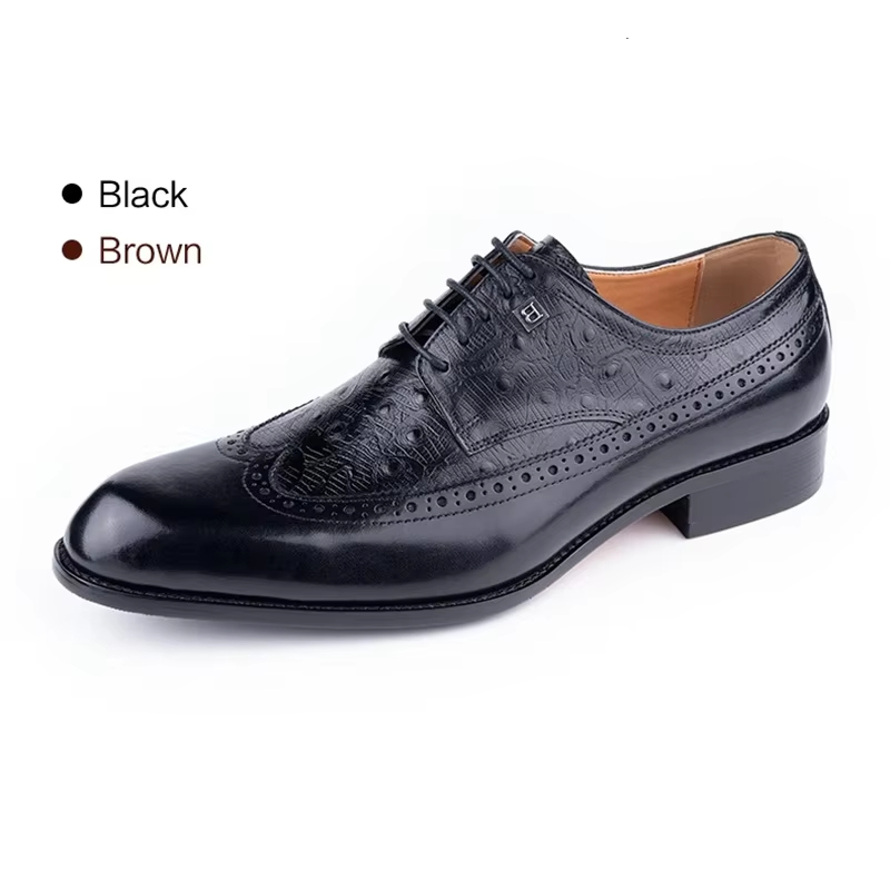 Sepatu Kulit Sapi Pria Sepatu  - Formal Men Daily Wear Footwear ulasan dan harga