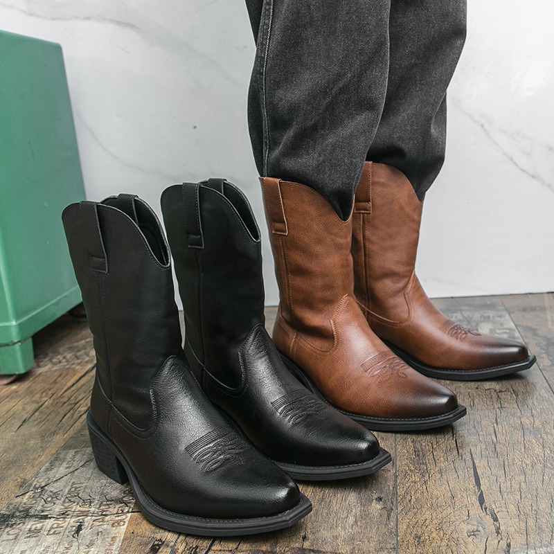 Sepatu Bot Pria Bordir Klasik  - Men'S Ethnic & Formal Designer Wear Studio S ulasan dan harga