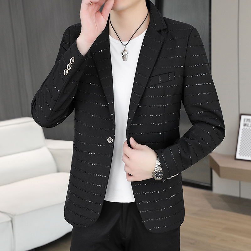 Blazer Pria Berpayet Gaya Berl - High End Men'S Formal Wear ulasan dan harga