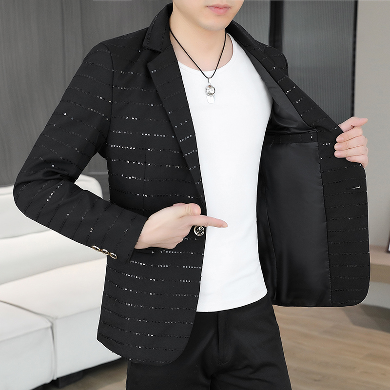 Blazer Pria Berpayet Gaya Berl - High End Men'S Formal Wear ulasan dan harga