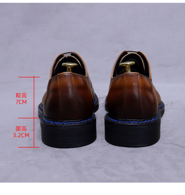 Sepatu Oxford Cognac Cap-Toe K - Formal Men Daily Wear Footwear ulasan dan harga