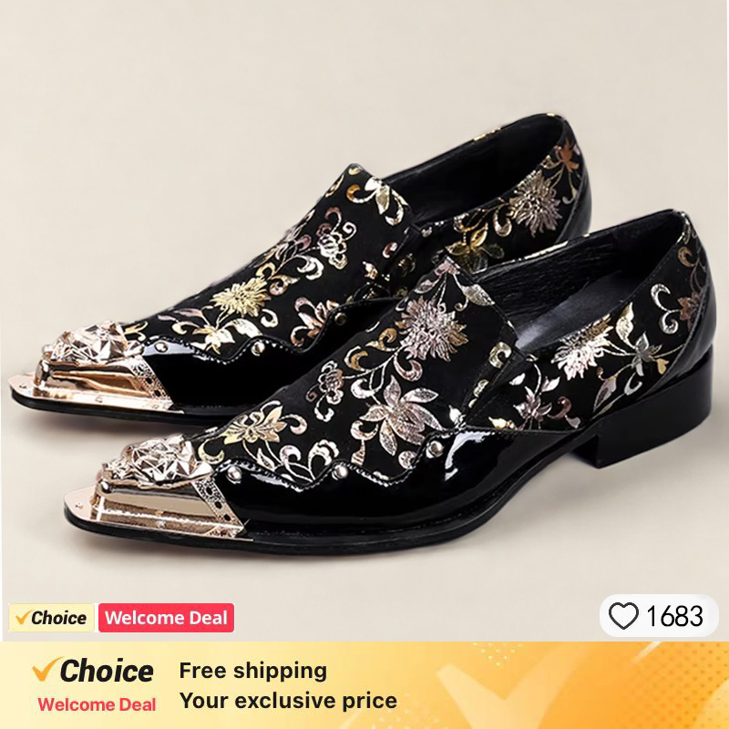 Sepatu Kulit Pria Model Spring - Men'S Formal Party Wear Shoes ulasan dan harga