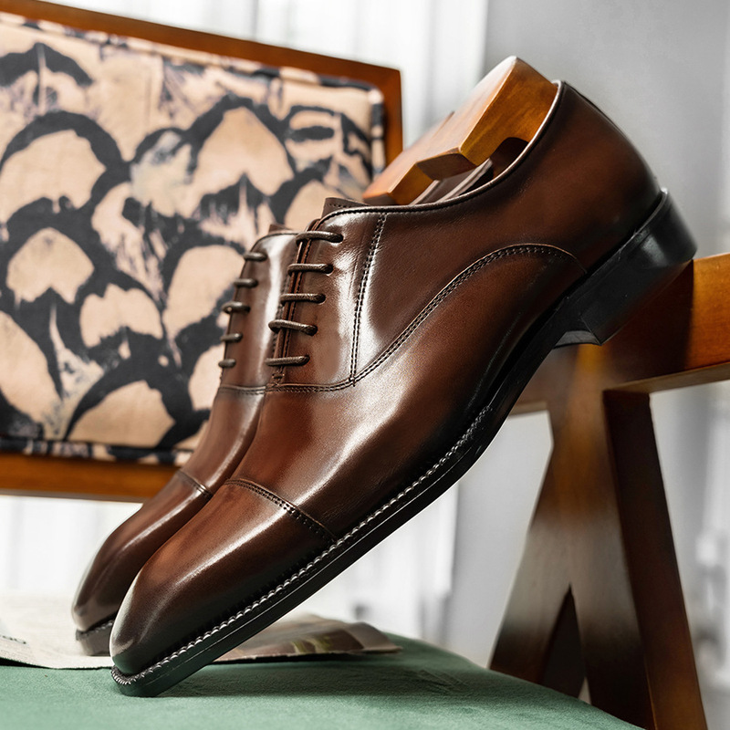 Sepatu kulit sapi kelas atas m - High End Men'S Formal Wear ulasan dan harga