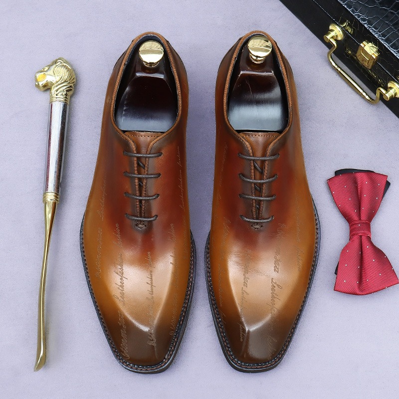 Sepatu Oxford Kulit Asli Pria  - High End Men'S Formal Wear ulasan dan harga