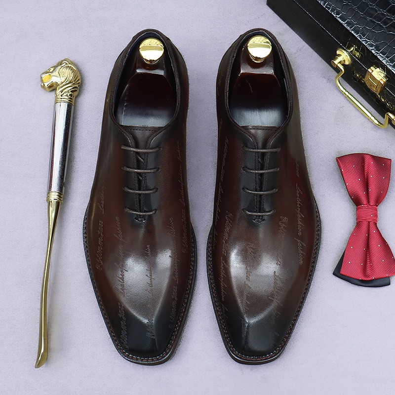 Sepatu Oxford Kulit Asli Pria  - High End Men'S Formal Wear ulasan dan harga