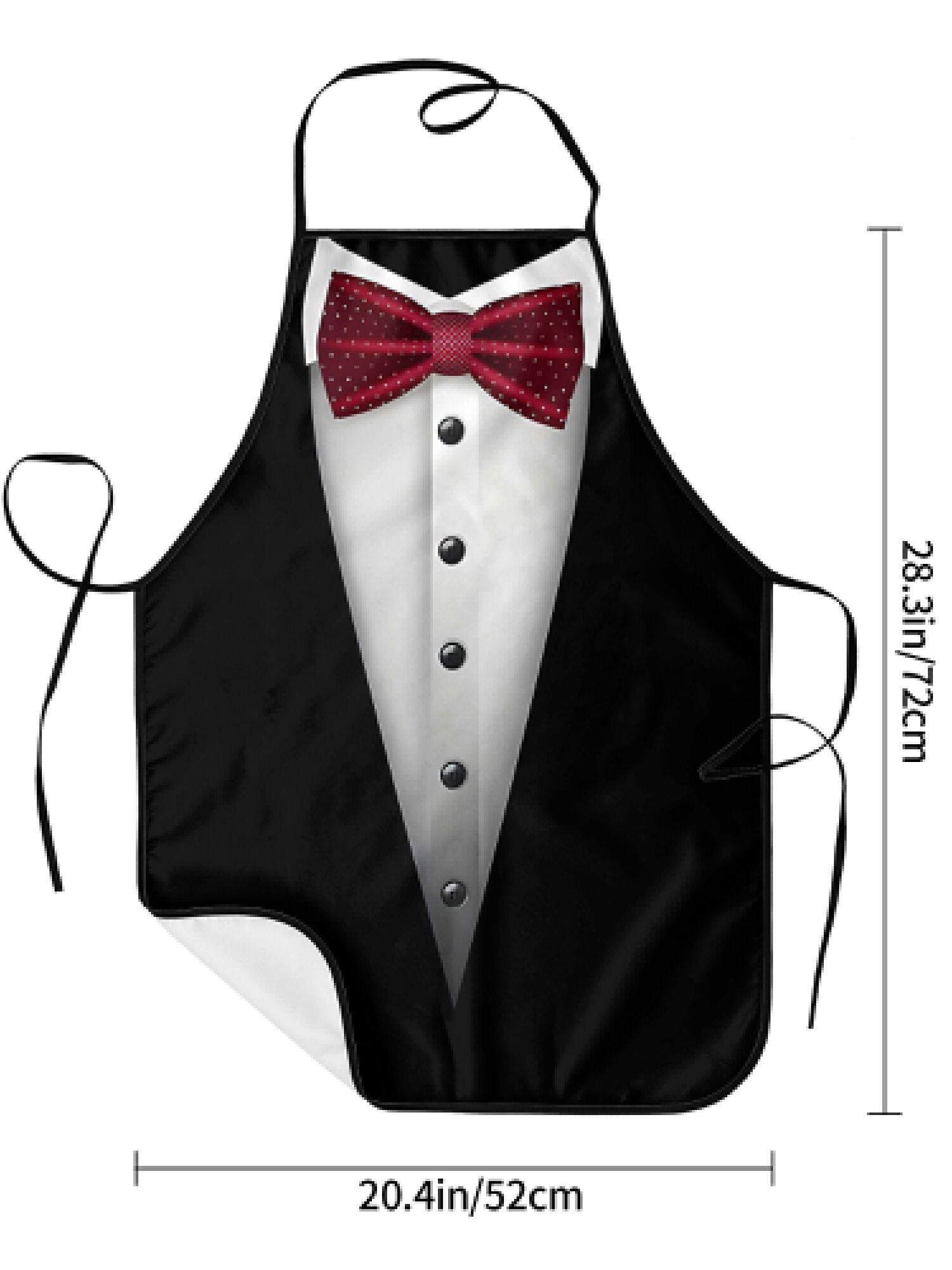 Celemek Tuxedo Dasi Kupu-kupu  - Men Formal Wear Black And White ulasan dan harga