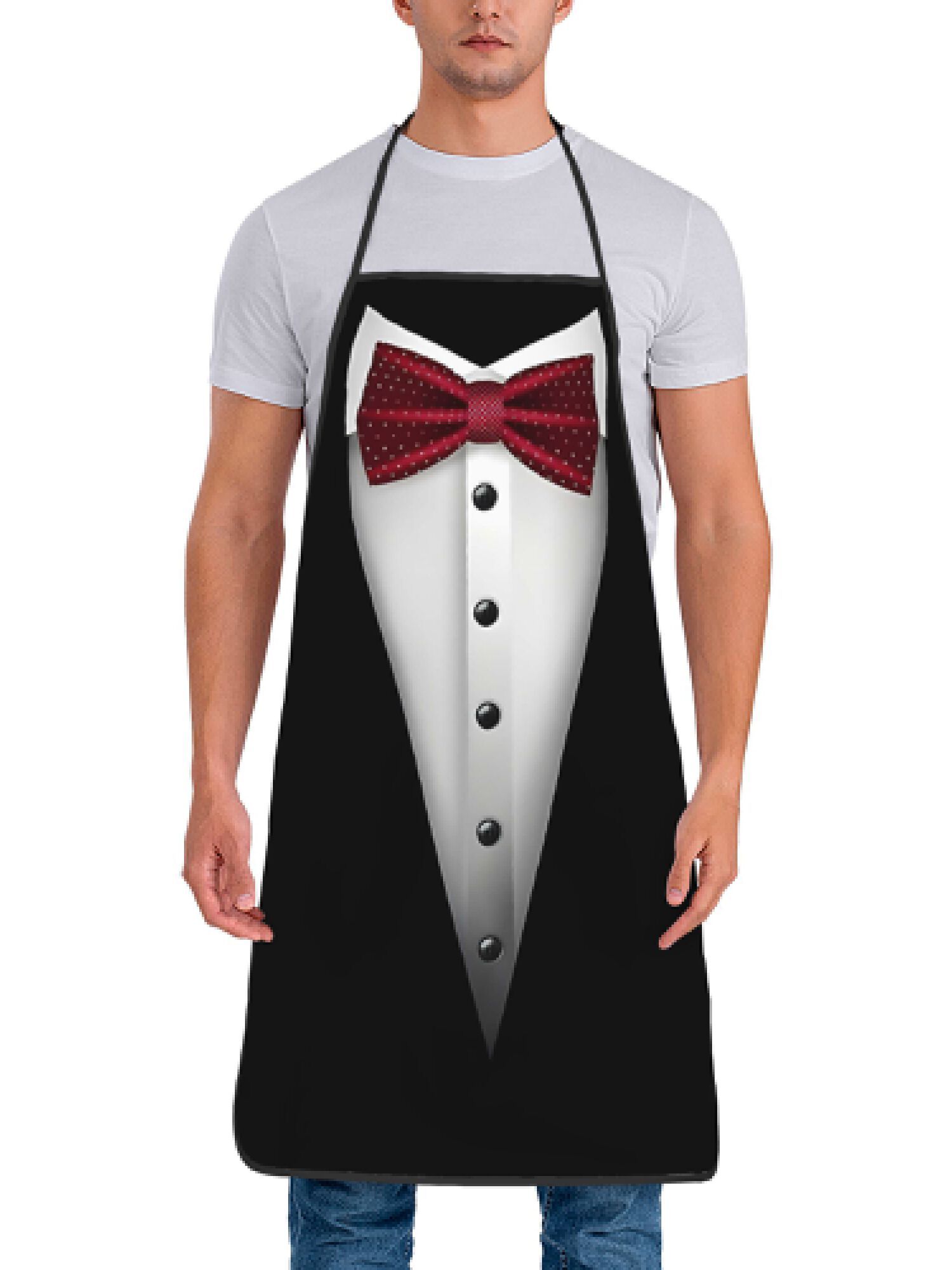 Celemek Tuxedo Dasi Kupu-kupu  - Men Formal Wear Black And White ulasan dan harga