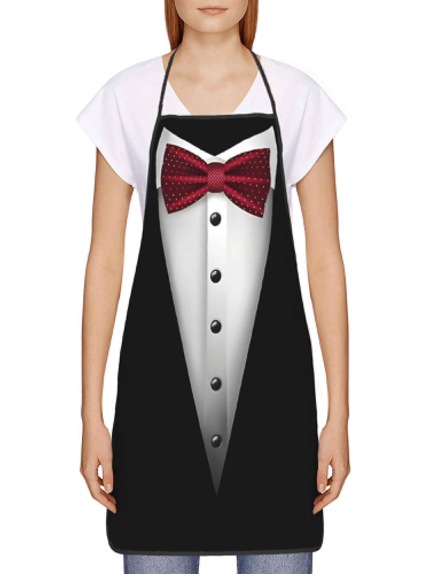 Celemek Tuxedo Dasi Kupu-kupu  - Men Formal Wear Black And White ulasan dan harga